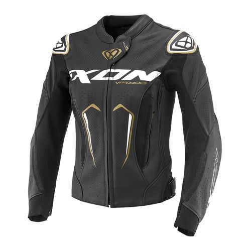 IXON VORTEX 3 LADIES JKT BLK/WHT/GLD (SM)