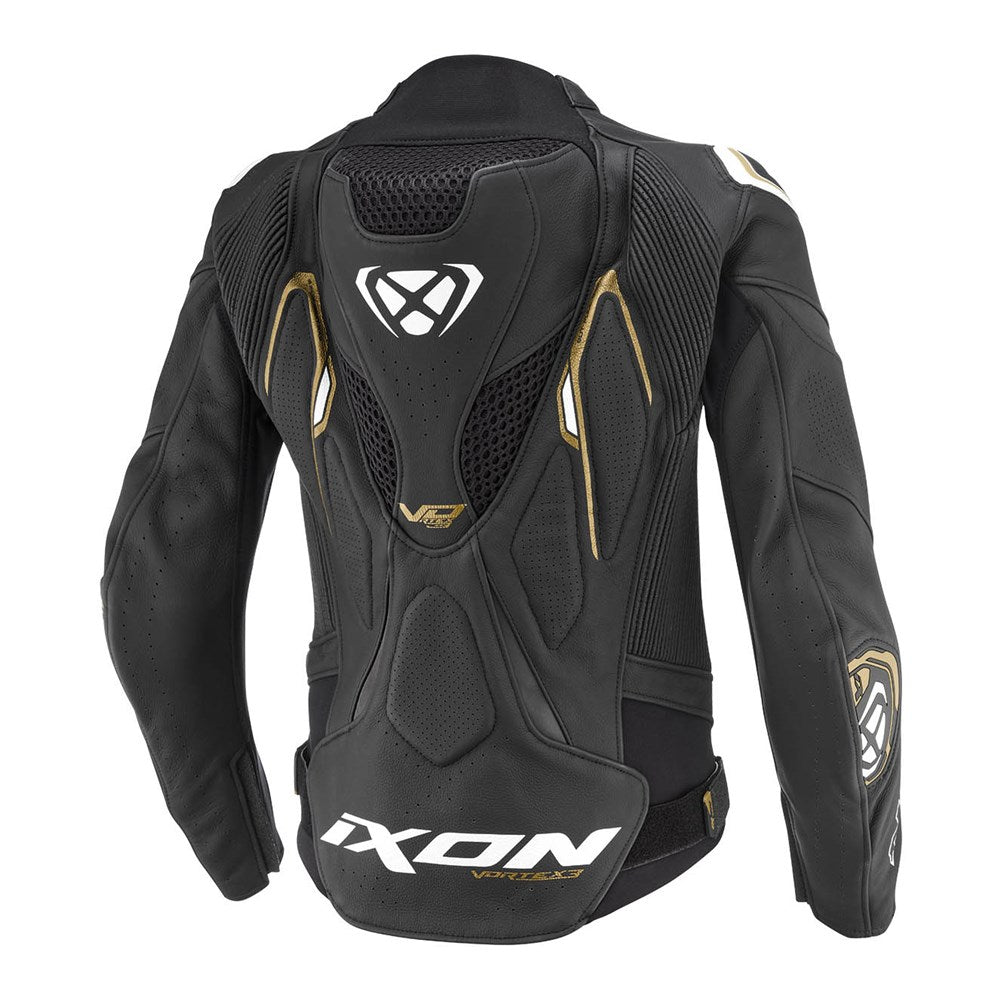 IXON VORTEX 3 LADIES JKT BLK/WHT/GLD (SM)