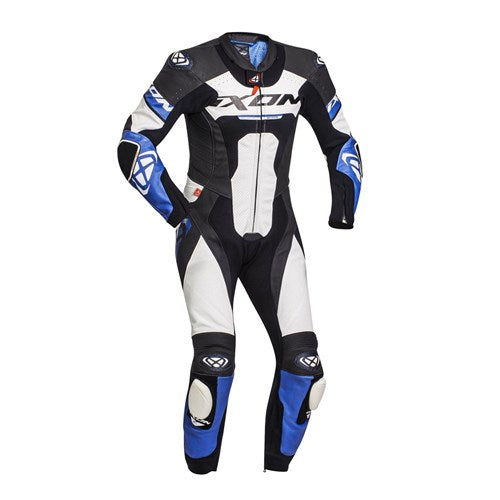 IXON JACKAL 1PC SUIT BLK/WHT/BLU (MD)