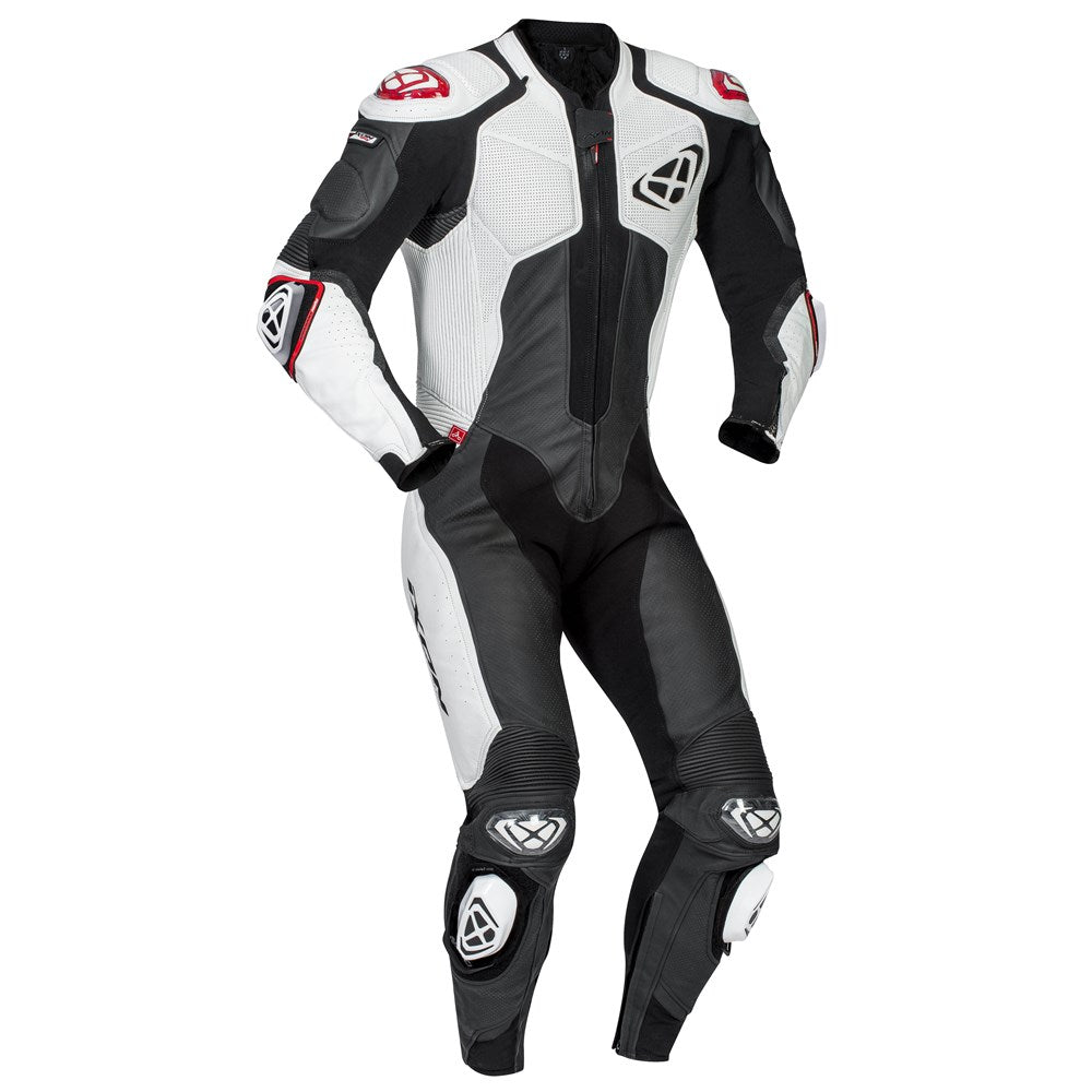 IXON VENDETTA EVO 1PC SUIT BLK/WHT (LG) #