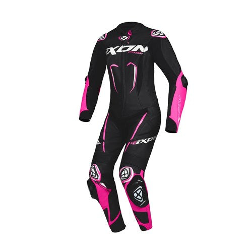 IXON VORTEX 3 LADIES 1P SUIT BLK/PNK/WHT (SM)