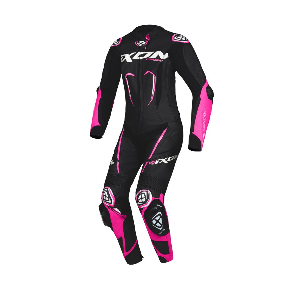 IXON VORTEX 3 LADIES 1P SUIT BLK/PNK/WHT (XL)