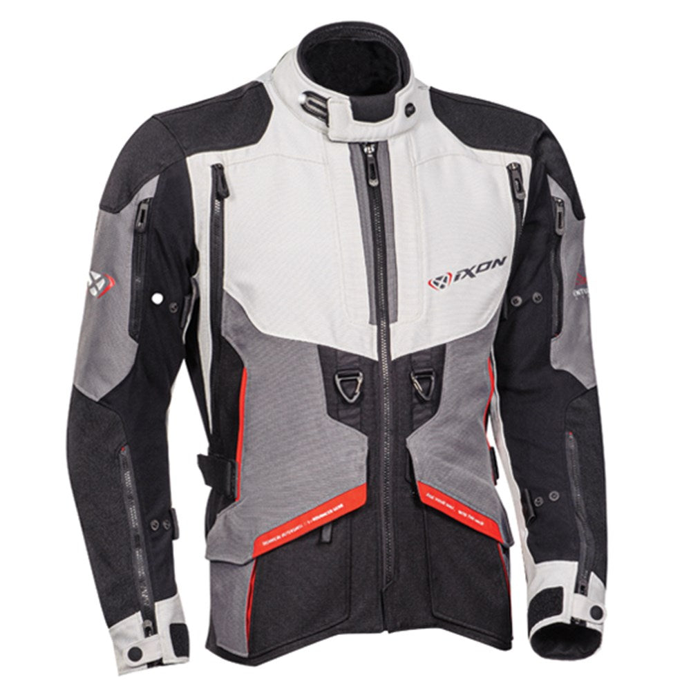 IXON RAGNAR JKT BLK/GRY/RED (4XL)  [ONC01]