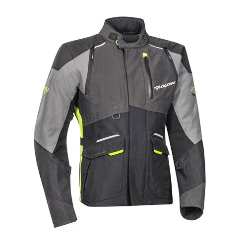 IXON BALDER JKT BLK/GRY/BRT YEL (2XL)