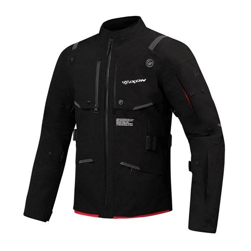 IXON M-SKEID JKT BLK/NEON RED (4XL)