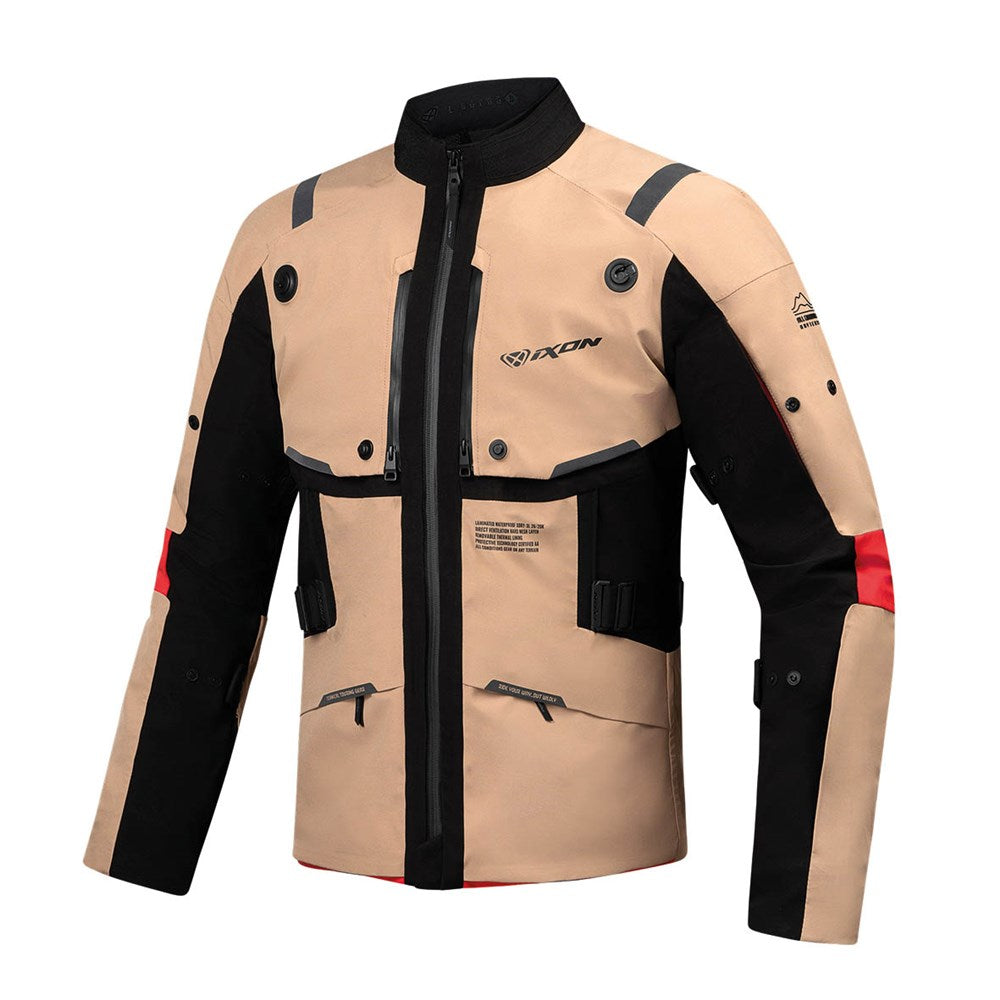 IXON M-SKEID JKT SAND/BLK/RED (4XL)