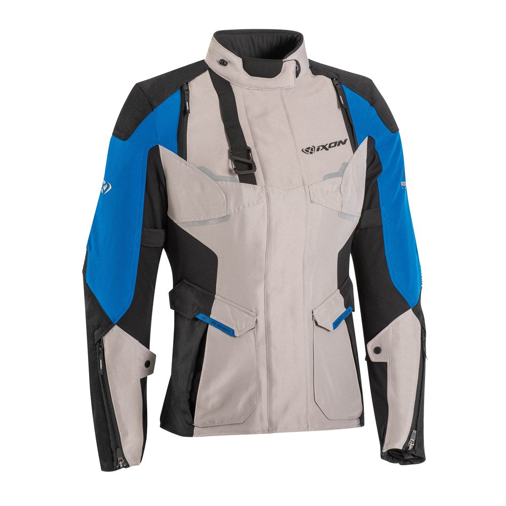 IXON EDDAS LADY JKT GRY/BLU/BLK (LG) #