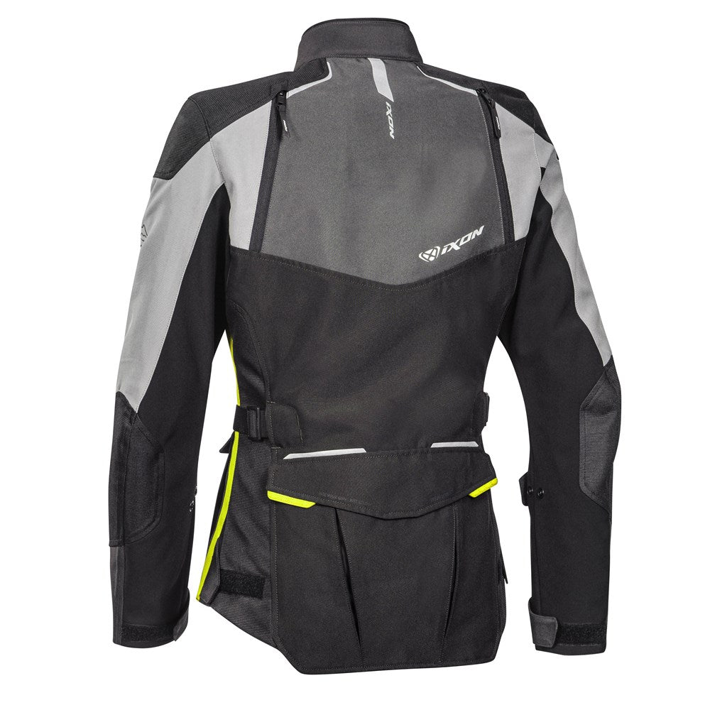 IXON BALDER LADY JKT BLK/GRY/BRT YEL (SM)