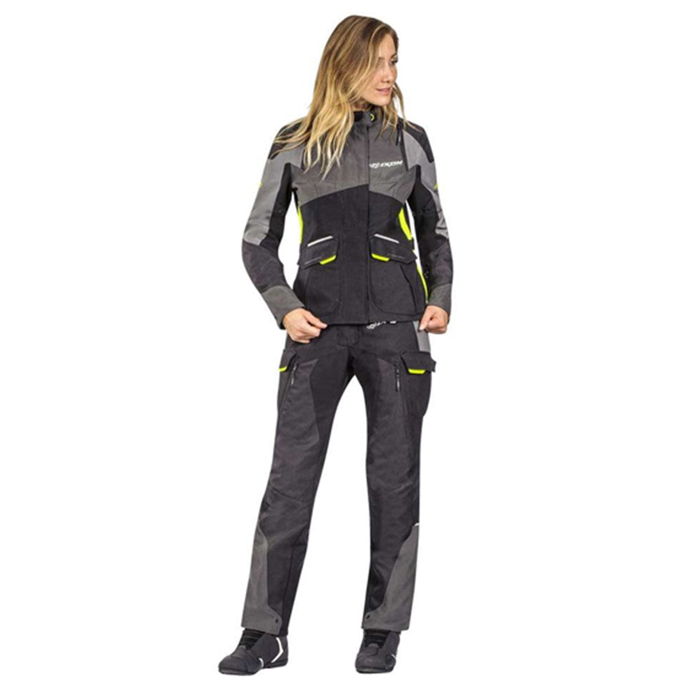 IXON BALDER LADY JKT BLK/GRY/BRT YEL (SM)