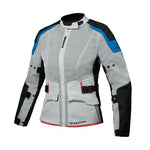 IXON M-NJORD LADY JKT LT GRY/BLU (SM)