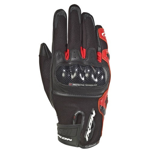IXON RS RISE AIR GLV BLK/RED (3XL)