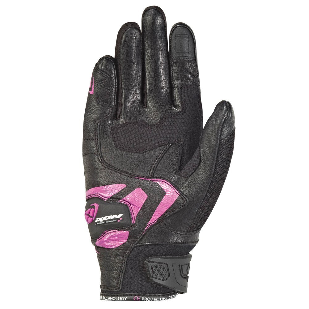 IXON RS RISE AIR LADY GLV BLK/FUS (LG)