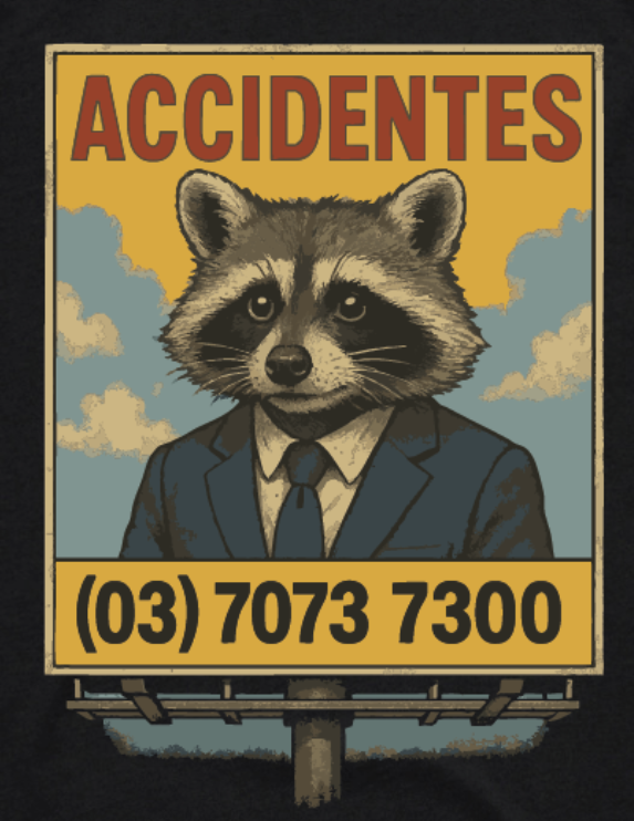 Joe Rascal Holdings Joe Rascal® “Accidentes” Limited Edition T-Shirt – Black