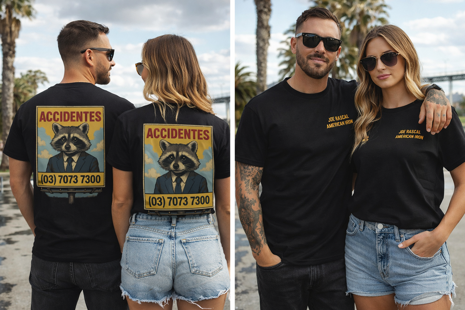 Joe Rascal® “Accidentes” Limited Edition T-Shirt – Black