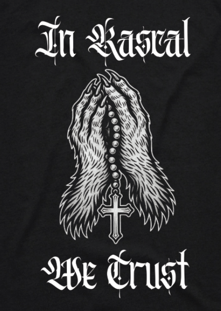 Joe Rascal Holdings Joe Rascal® “In Rascal We Trust” Limited Edition T-Shirt – Black
