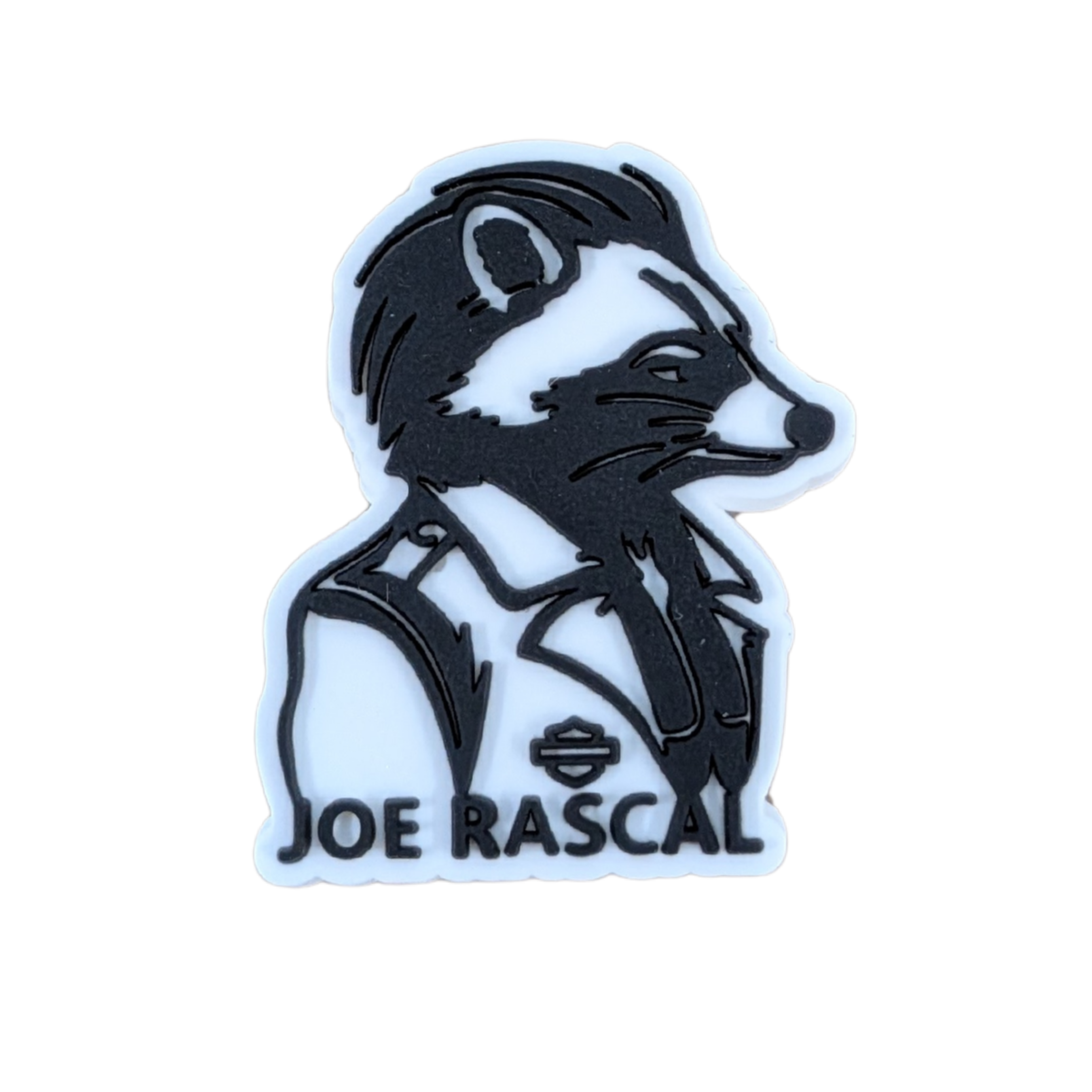 Go Rascal White Logo Joe Rascal Holdings Joe Rascal PVC Charm - Joe Rascal Logo (Croc Jibbi ...