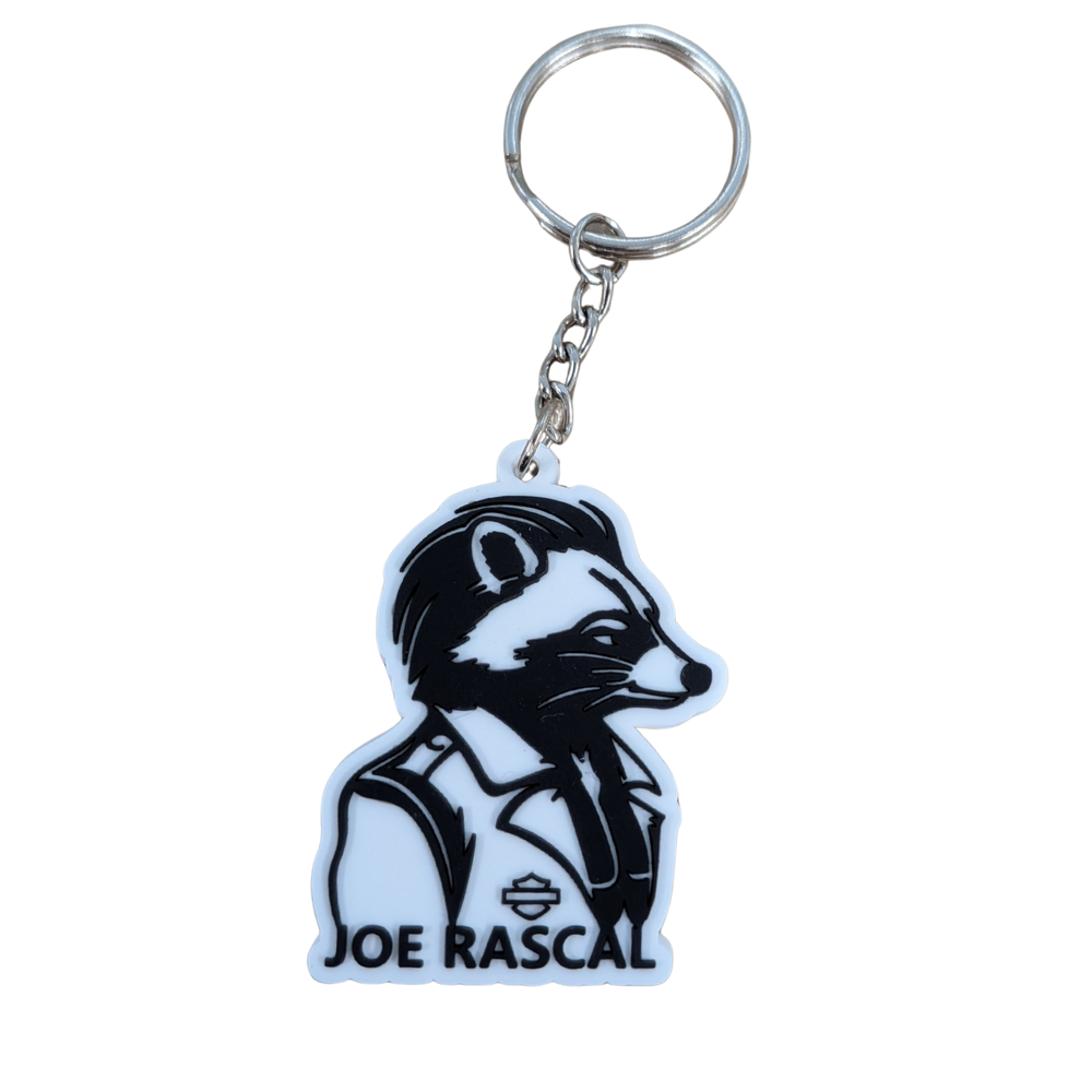 Joe Rascal Logo Joe Rascal Holdings Joe Rascal Collectable PVC Keyring – Joe Rascal Harley
