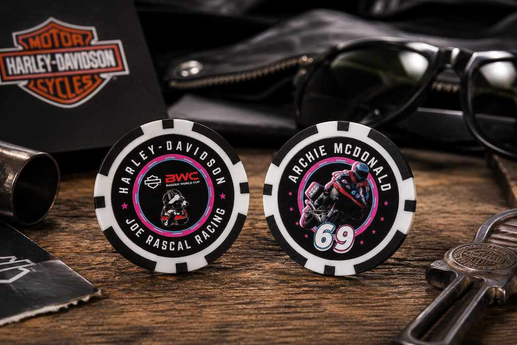Joe Rascal Racing Bagger World Cup Poker Chip - Archie McDonald #69