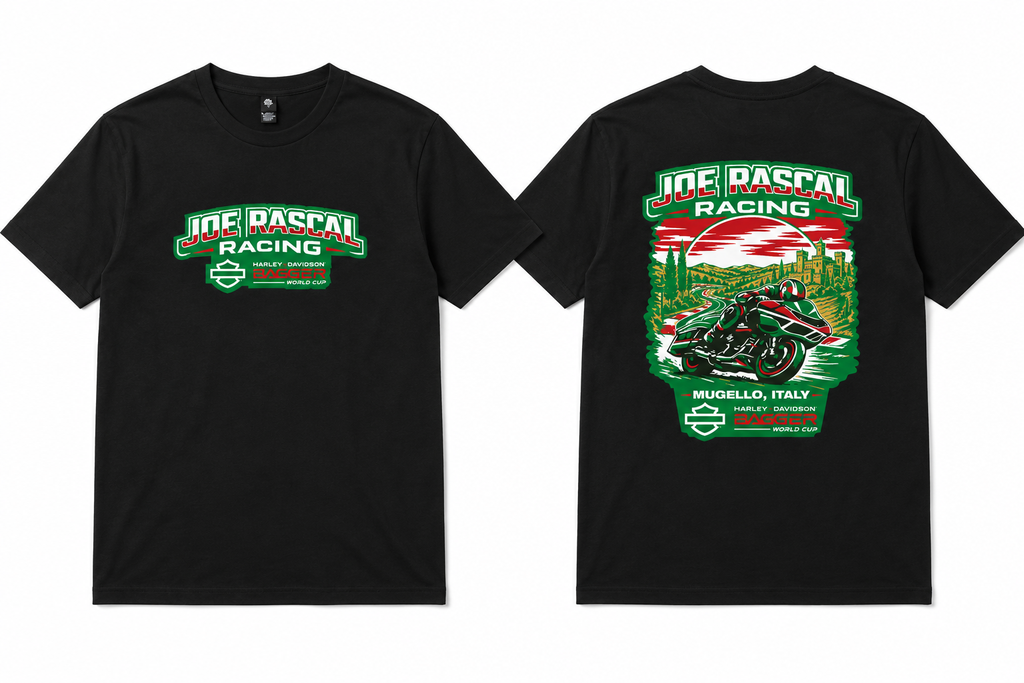 Joe Rascal Racing – Mugello Italy Bagger World Cup Tee