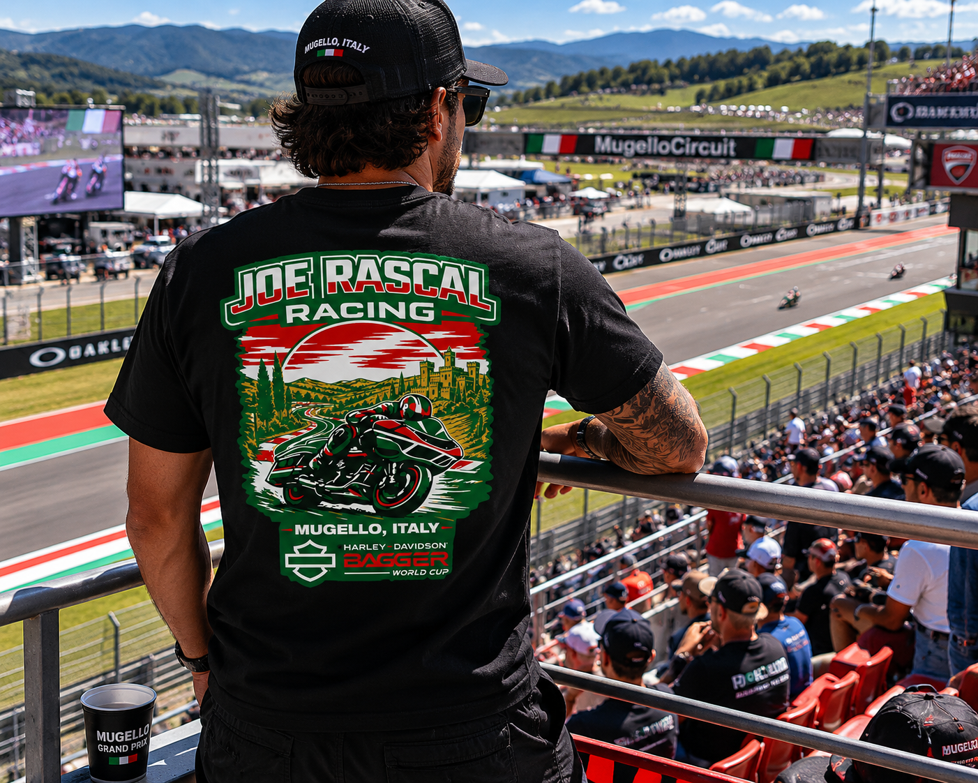 Pre-Order: Joe Rascal Racing – Mugello Italy Bagger World Cup Tee