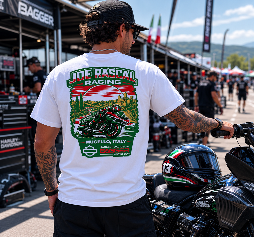 Joe Rascal Racing – Mugello Italy Bagger World Cup Tee