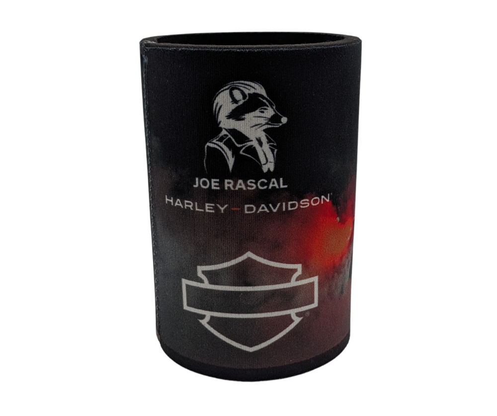 Joe Rascal Logo Joe Rascal Holdings Joe Rascal Stubby Holder – Joe Rascal Harley
