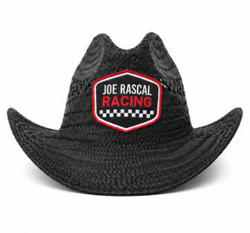 Joe Rascal Racing Straw Cowboy Hat