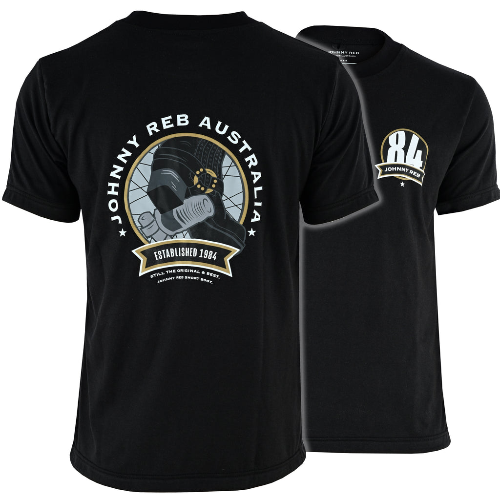 Johnny Reb 'Classic Boot' T-Shirt - Black - product image 1