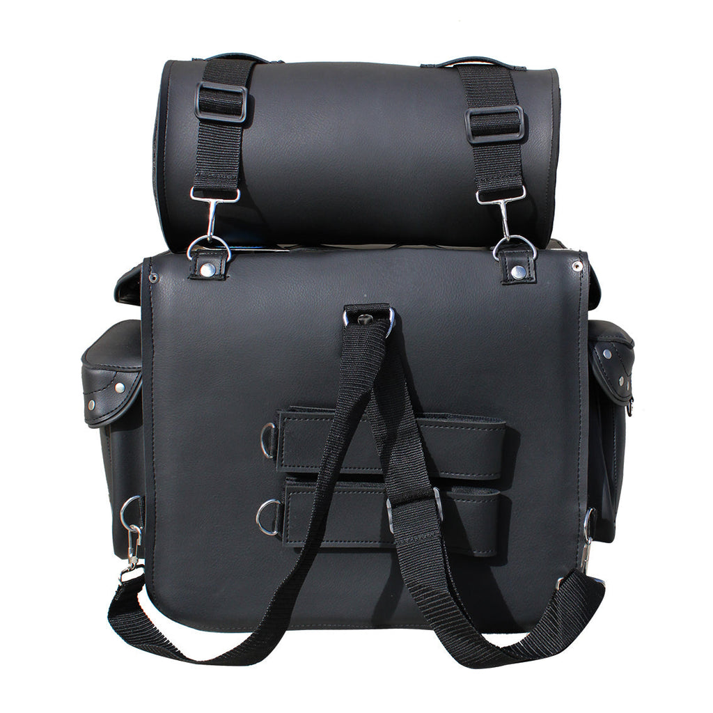 Johnny Reb Two-Piece Waratah Sissy Bag - Black Leather - product image 4