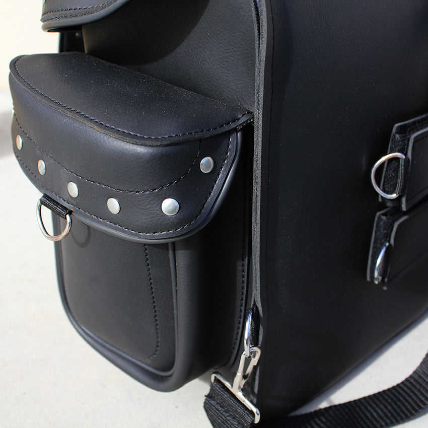 Johnny Reb Two-Piece Waratah Sissy Bag - Black Leather - product image 6