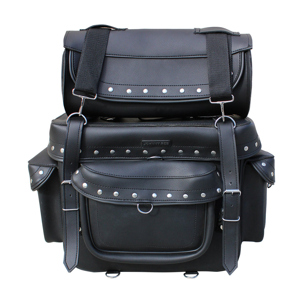 Johnny Reb Two-Piece Waratah Sissy Bag - Black Leather - product image 1