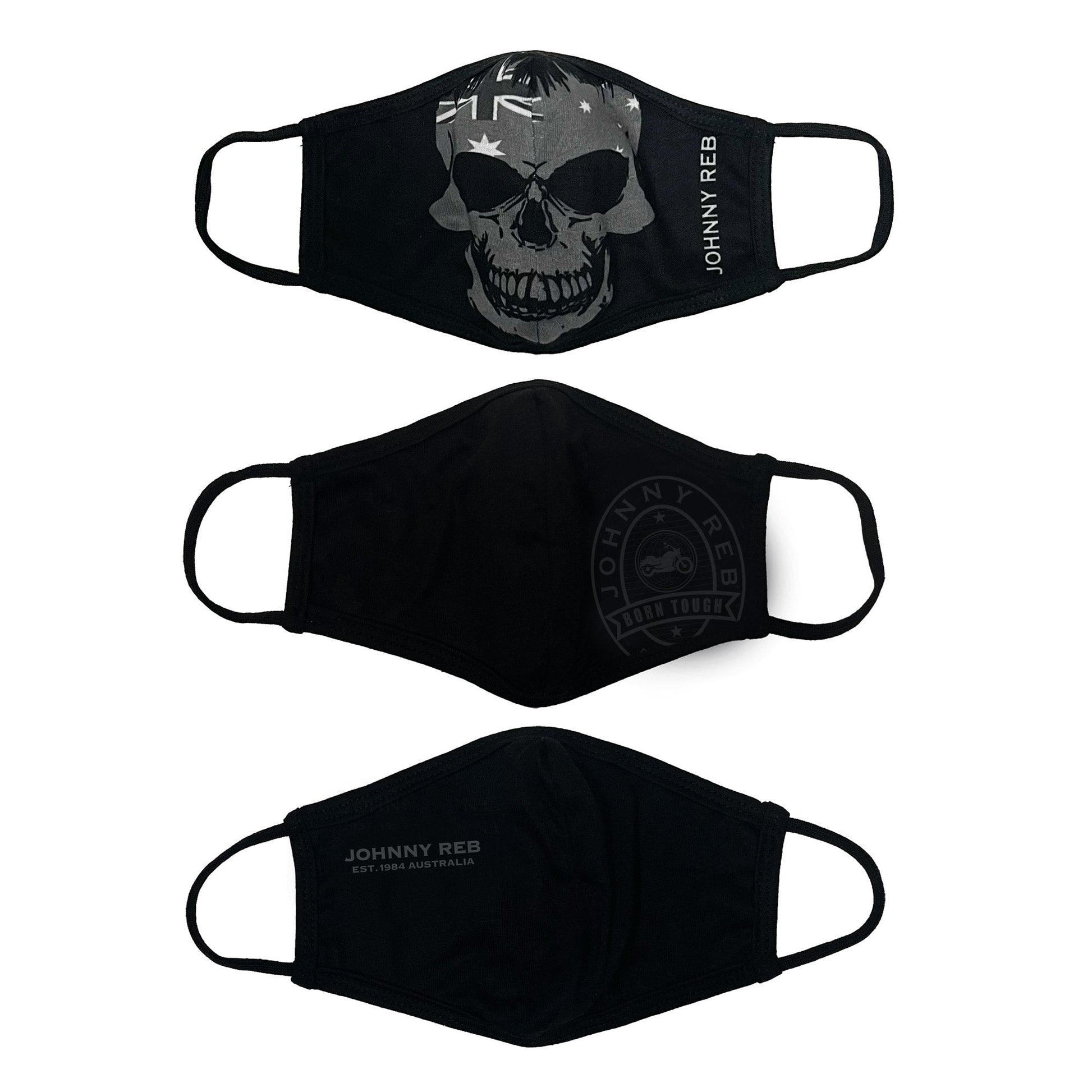 Johnny Reb Face Masks - 3 Pack