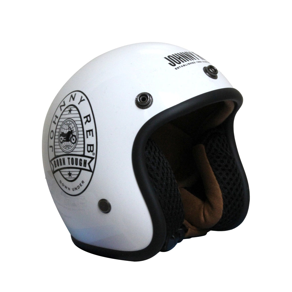 Johnny Reb Mini Helmet Collectable - White Logo