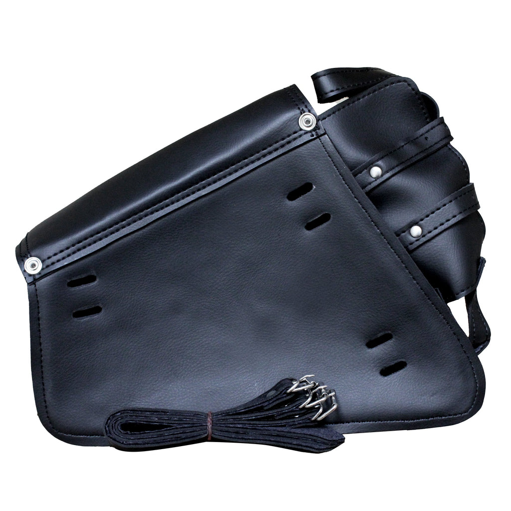 Johnny Reb Solo Bag with drink holder - Black Leather - product image 2