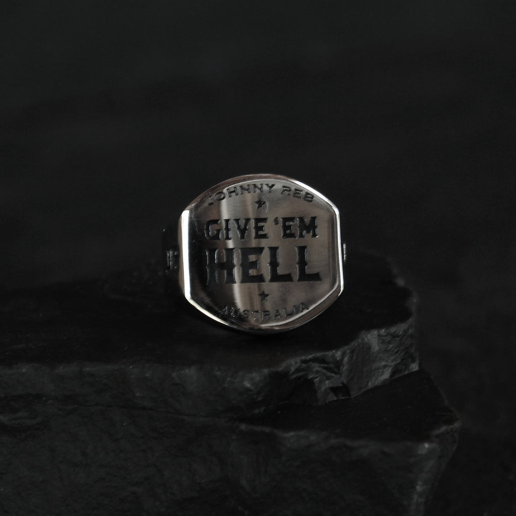 Johnny Reb Give 'Em Hell Ring - Silver - product image 3