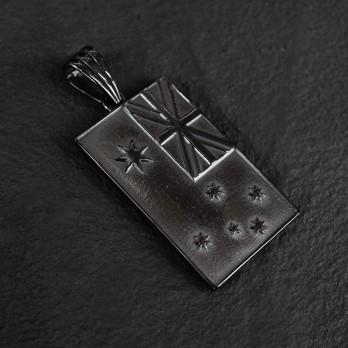 Johnny Reb Aussie Flag Pendant - Black - product image 2