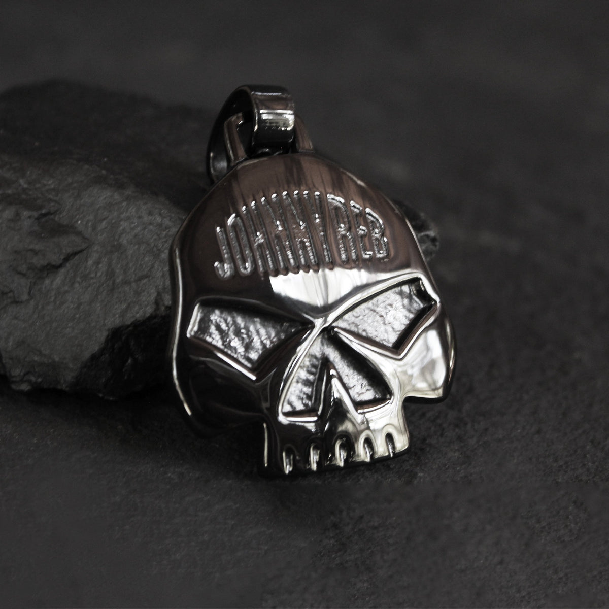 Johnny Reb Skull Pendant - Black - product image 1