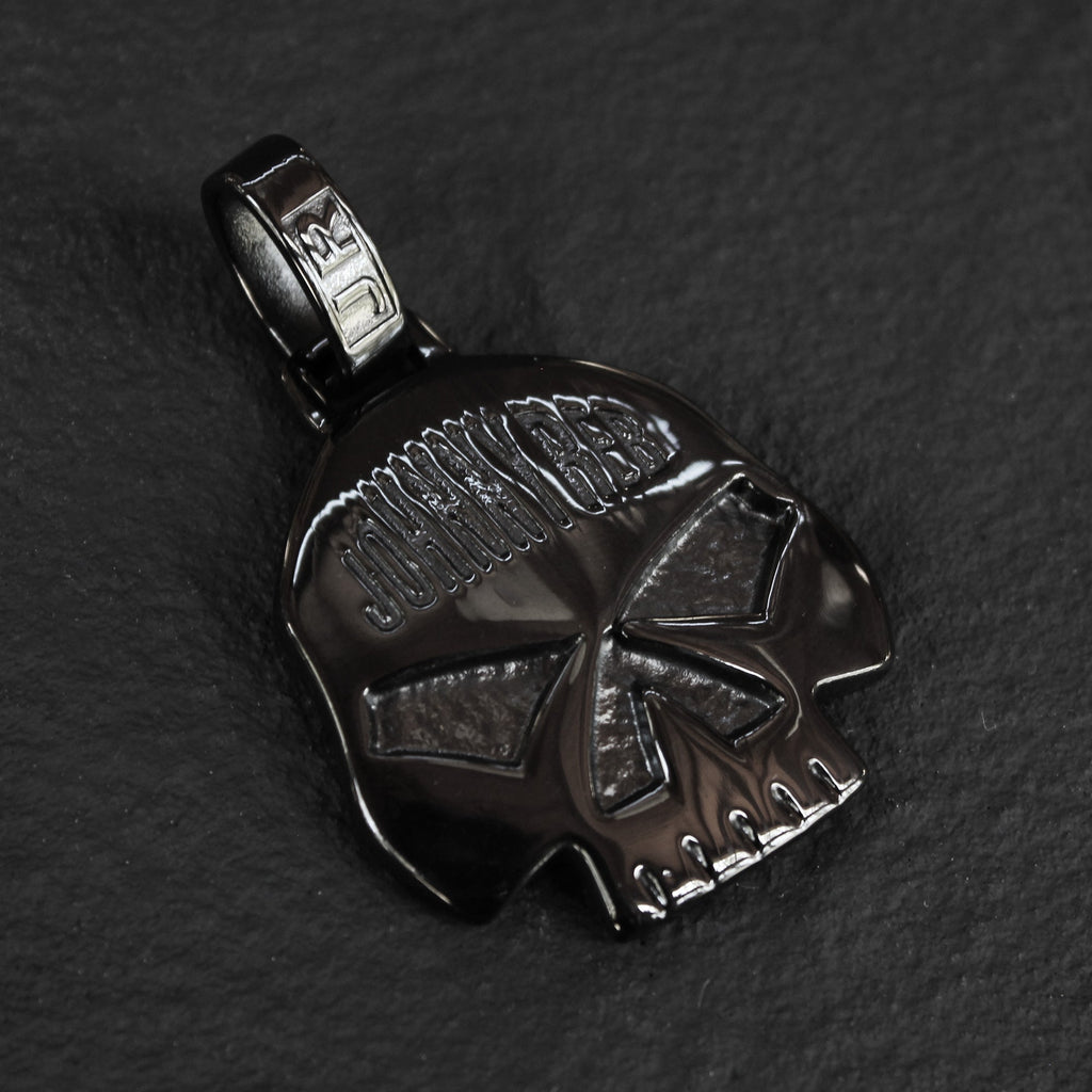 Johnny Reb Skull Pendant - Black - product image 2