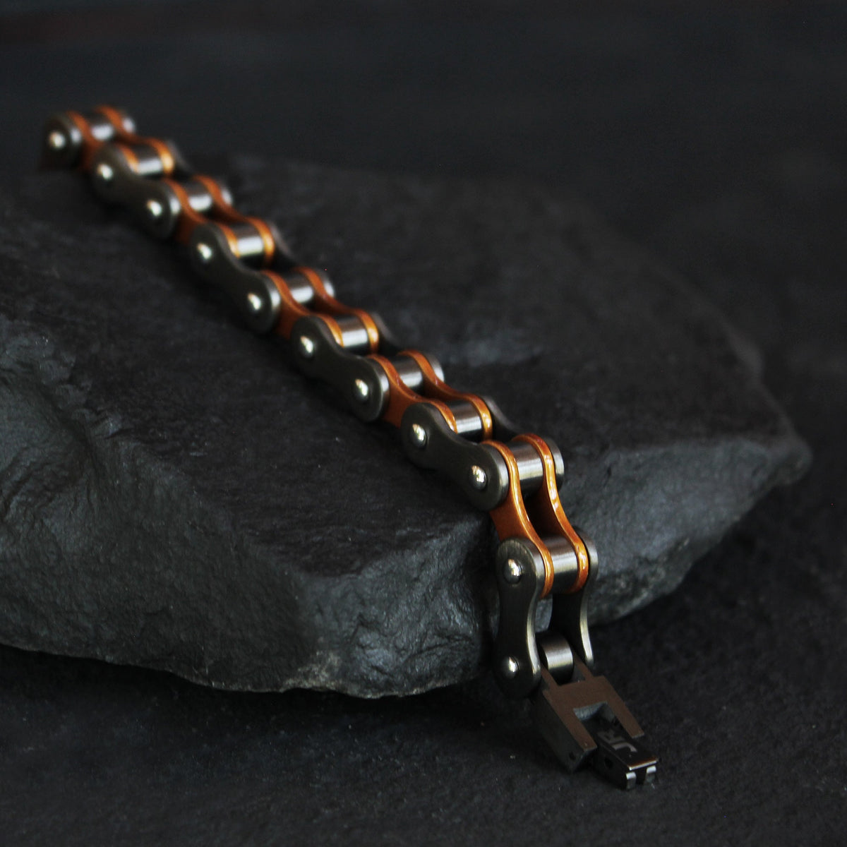 Johnny Reb Bike Chain Bracelet - Black/Orange - product image 2