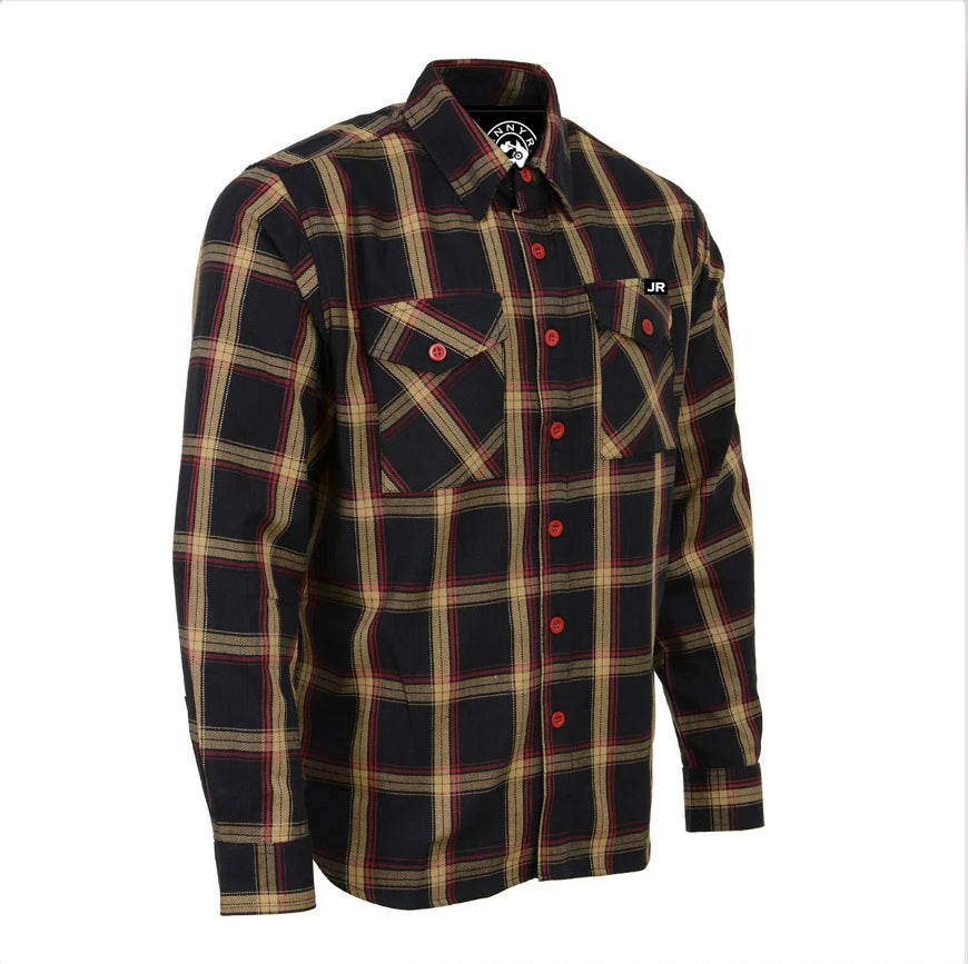Johnny Reb The 'Jug' Flannel Shirt - Black/Yellow/Red - product image 4