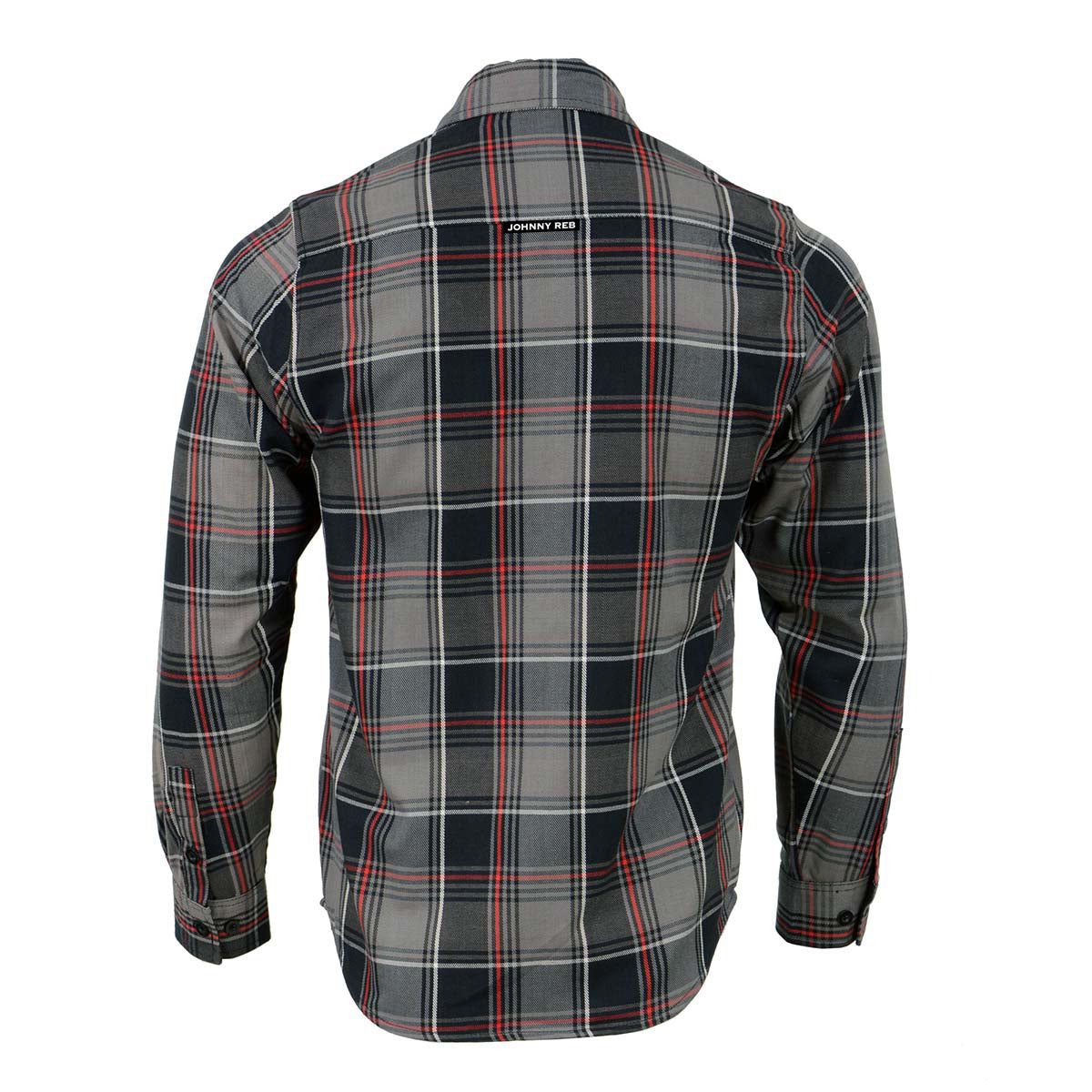 Johnny Reb The 'Schooner' Flannel Shirt - Black/Grey/Red - product image 4