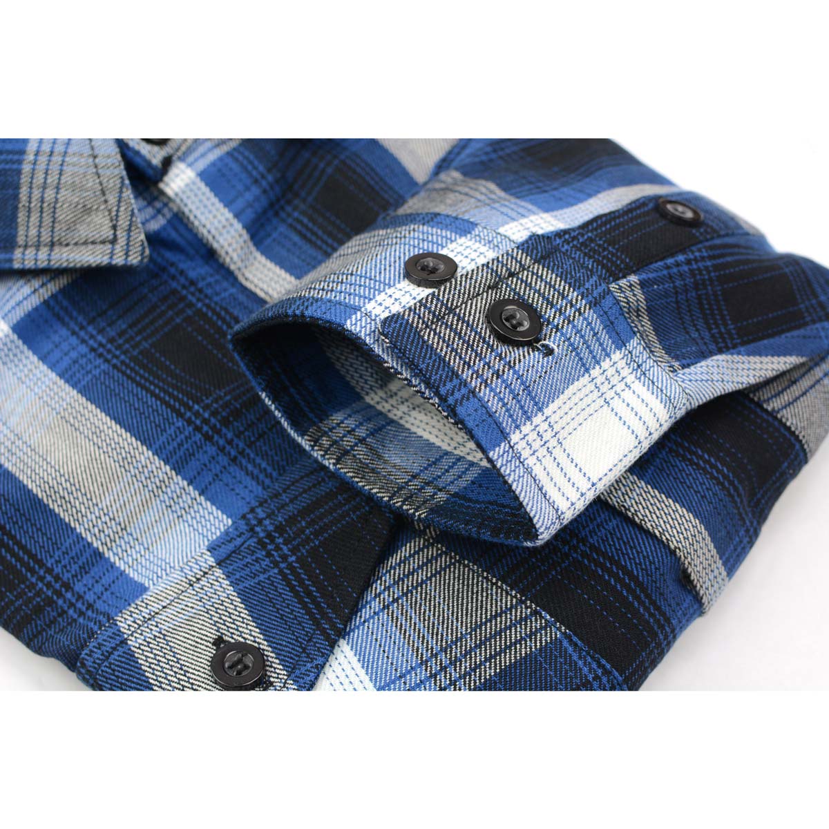 Johnny Reb The 'Pot Middy' Flannel Shirt - Black/White/Blue - product image 4