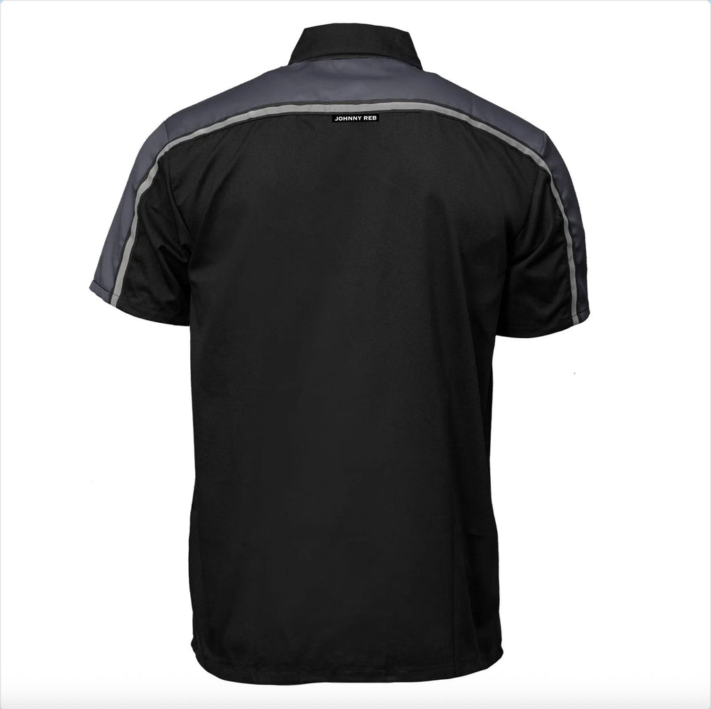 Johnny Reb Men's Mechanic Shirt - Black/Charcoal - product image 3