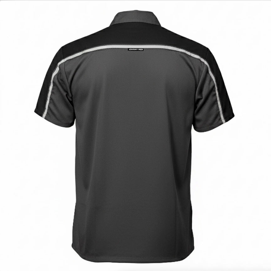 Johnny Reb Men's Mechanic Shirt - Charcoal/Black - product image 2