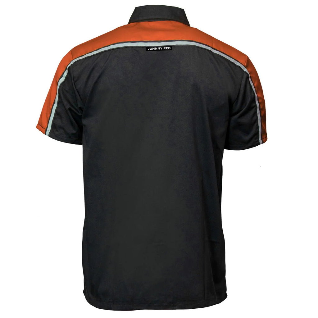 Johnny Reb Men's Mechanic Shirt - Black/Orange - product image 3