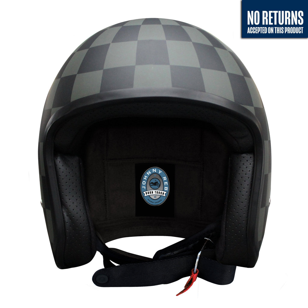 Johnny Reb Burke Open Face Helmet - Check - product image 1