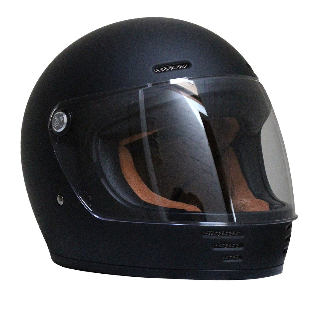 Johnny Reb Burke Full Face Helmet - Matt Black/Black Lining - product image 1