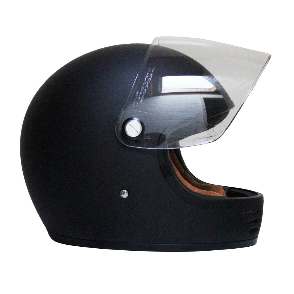 Johnny Reb Burke Full Face Helmet - Matt Black/Black Lining - product image 4