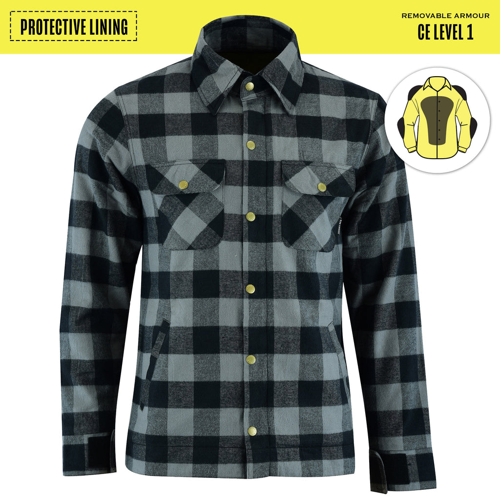 Johnny Reb Men's Waratah Protective Kevlar Lined Jacket - Charcoal Check - product image 1