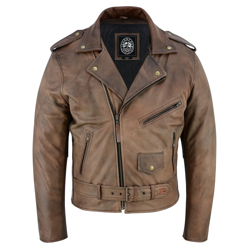 Johnny Reb Men's Kings Canyon Leather Jacket - Brown Leather - product image 1